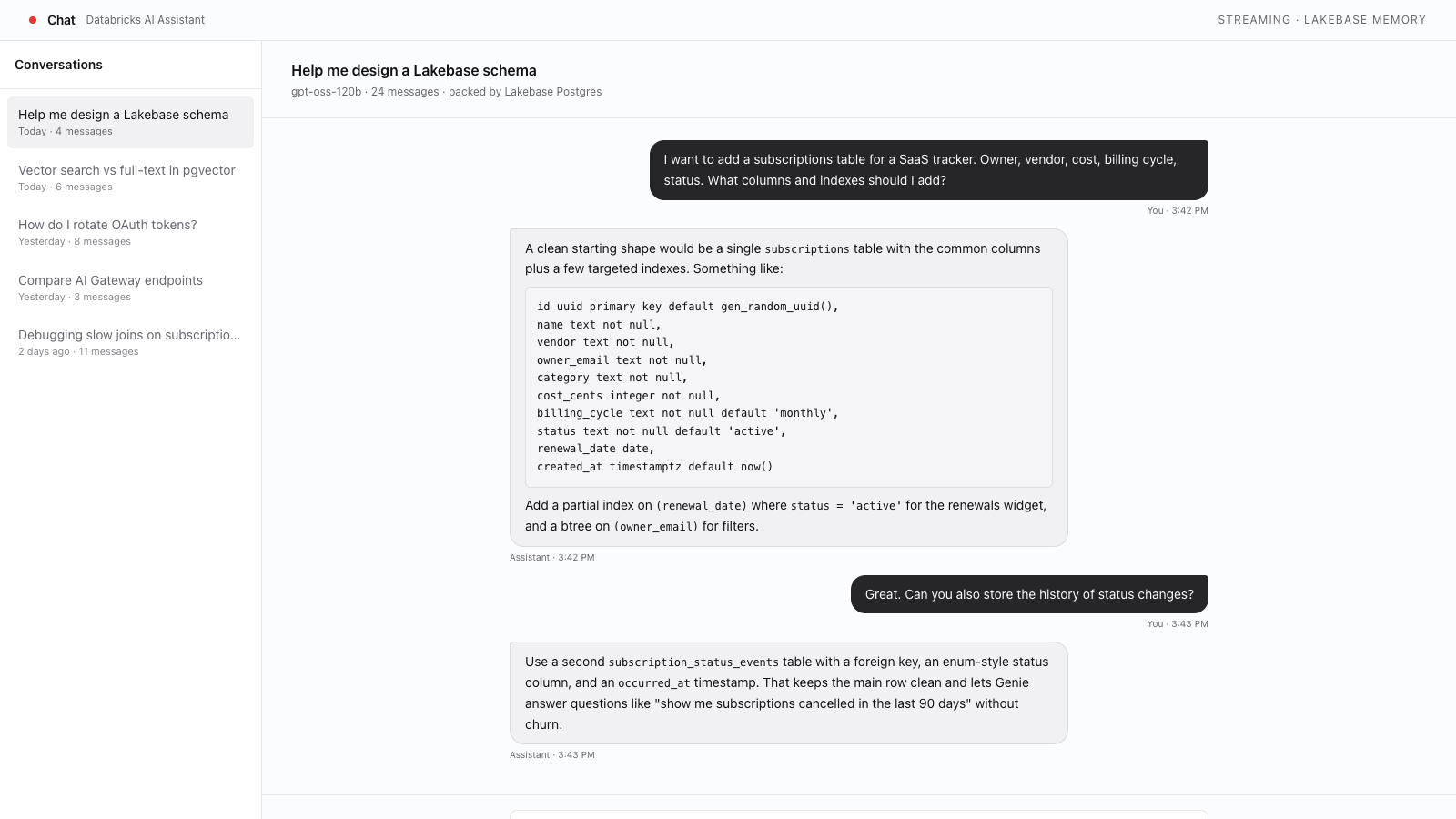 AI Chat App preview