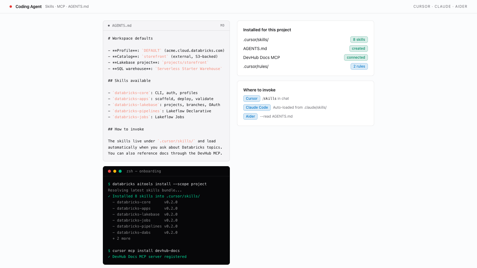 Onboard Your Coding Agent preview