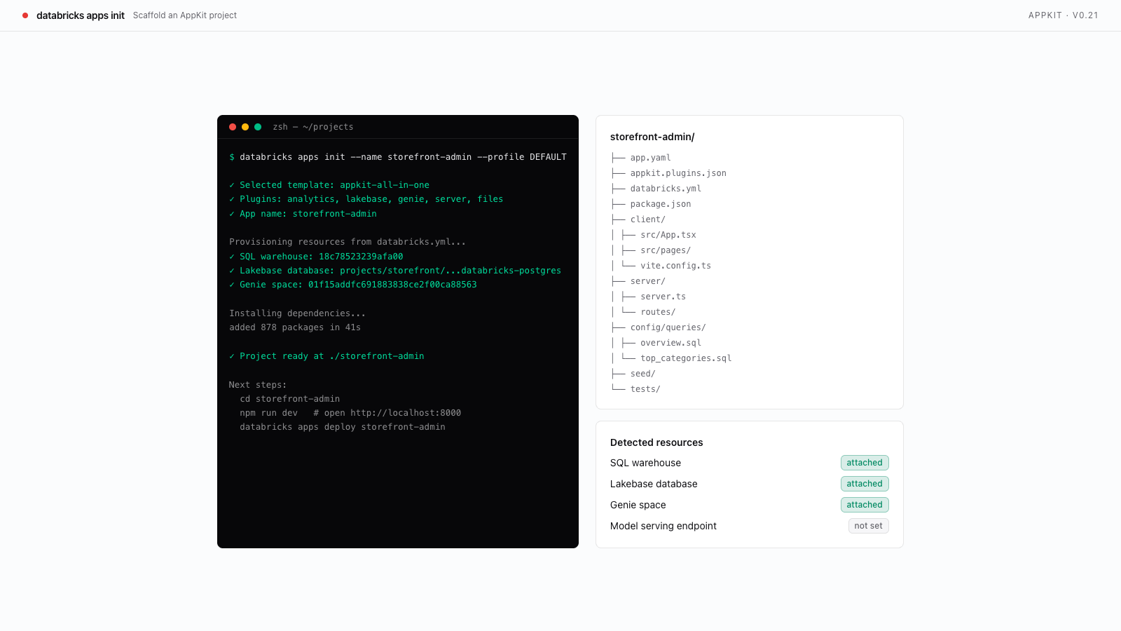 Spin Up a Databricks App preview
